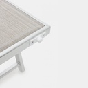 Lettino OCEAN pieghevole in alluminio di colore grigio