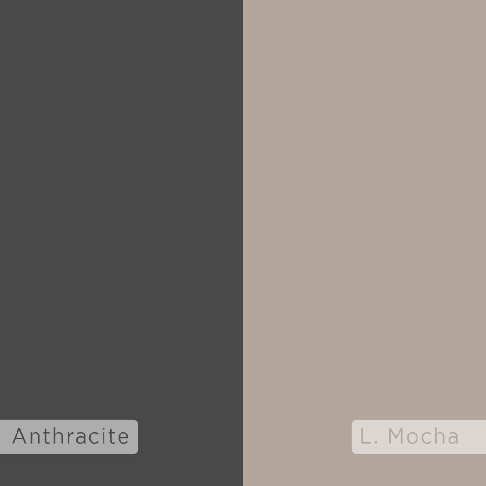 Scarpiera con Anta Antracite, Colore Light Mocha  44x100x35 cm