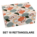 Rectangular multicolor cardboard box 1-10 cm37,5x29h16