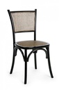 Sedia nero in legno stile vintage