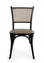 Sedia nero in legno stile vintage