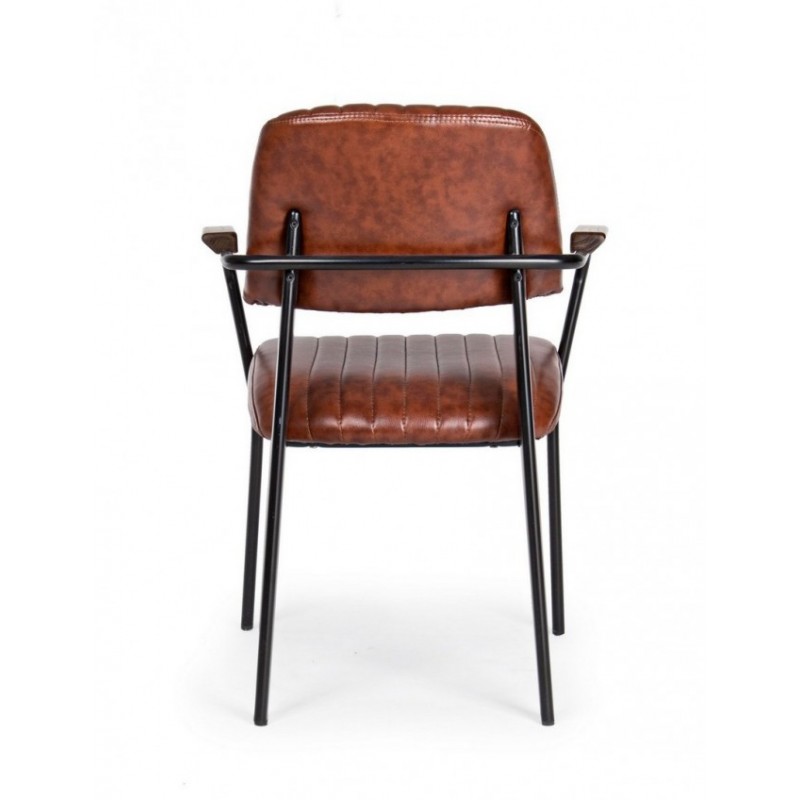 Sedia vintage  C-BR Nelly arancio scuro vintage 60x63x84h cm
