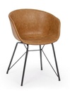 Sedia vintage Warhol in cuoio