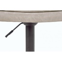 Sgabello bar Connor grigio chiaro in ecopelle vintage