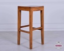 Sgabello in legno multicolore 35x35x75h cm