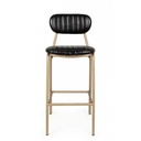 Sgabello vintage  bar Addy nero 41x51x100h cm
