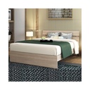 Letto matrimoniale in legno  per camera colore olmo cm 200x171xH 98