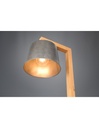 Piantana Vintage Mensole Legno Paralume Nichel