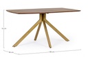 Tavolo in legno stile vintage per 6 persone 150x90 cm