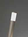 Lampada da esterno in alluminio pressofuso con diffusore opalino - Altezza max 180mm, Diametro max 60mm, IP65 corten - Samnite