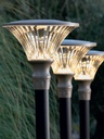 Lampada da esterno in alluminio pressofuso, diffusore trasparente, diametro 60mm, altezza max 160mm, IP65 corten - Samnite