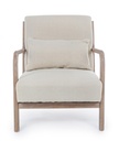 Poltrona Ancilla Vintage in lino cotone con cuscino - Samnite