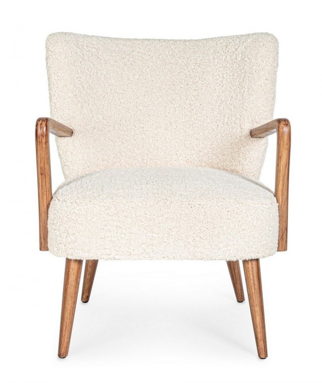 Poltrona vintage Moritz bianca - Samnite