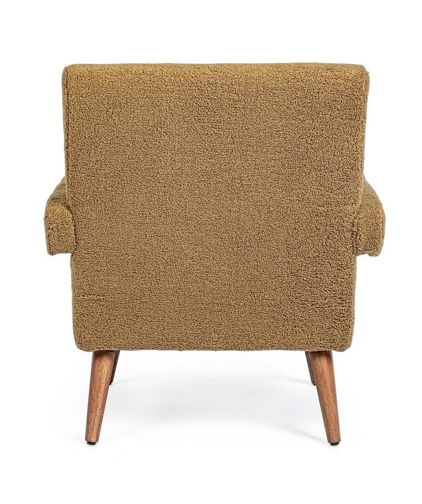 Poltrona vintage marrone-beige Berna Palm - Samnite