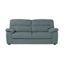 Divano Alenda 3 posti con piedini quadrati colore cenere scuro L 201 x P 92 x H 98 cm