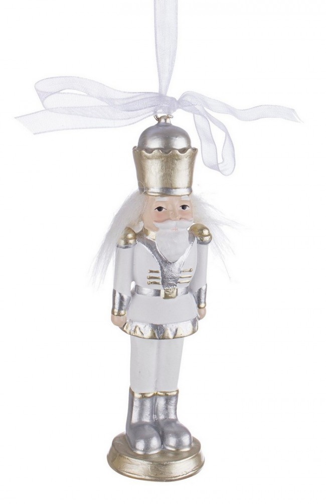 12x Pendaglio Galles Soldatino Bianco