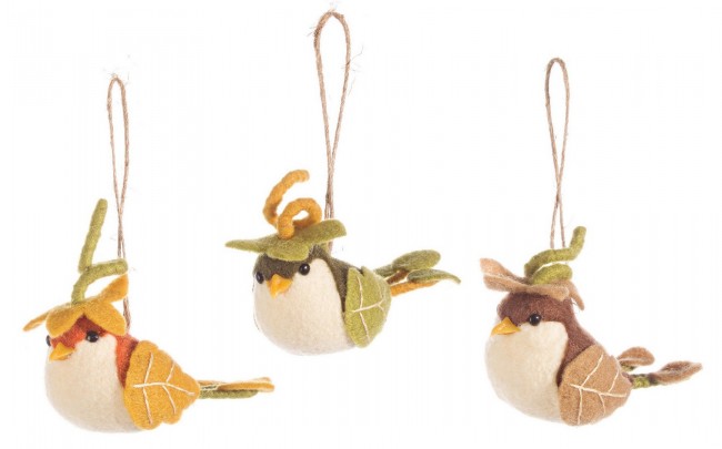 12x Pendaglio Uccellino Tenero Ass