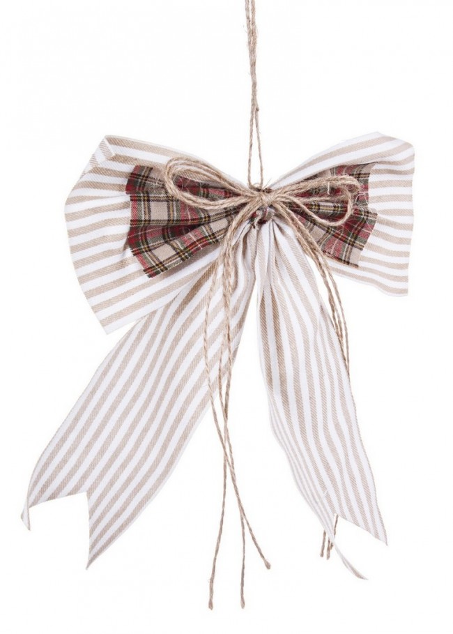 12x Pendaglio York Fiocco Righe L