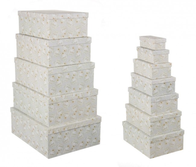 2x Set12 Scatola Christmas Balls Rett Op