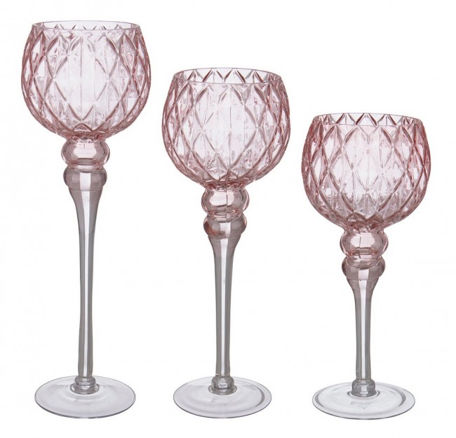 2x Set3 P.Candela 1P Melodie Calice Rosa