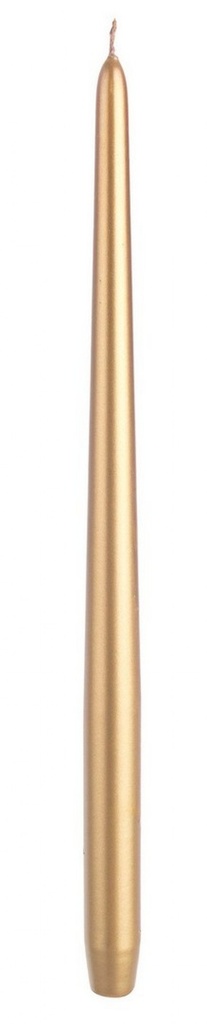 6x Candela Basic Conica Oro 40Cm