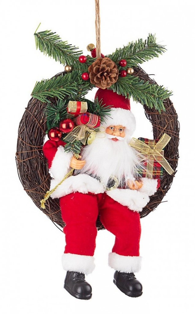 6x Corona Babbo Tradizionale Rosso D30