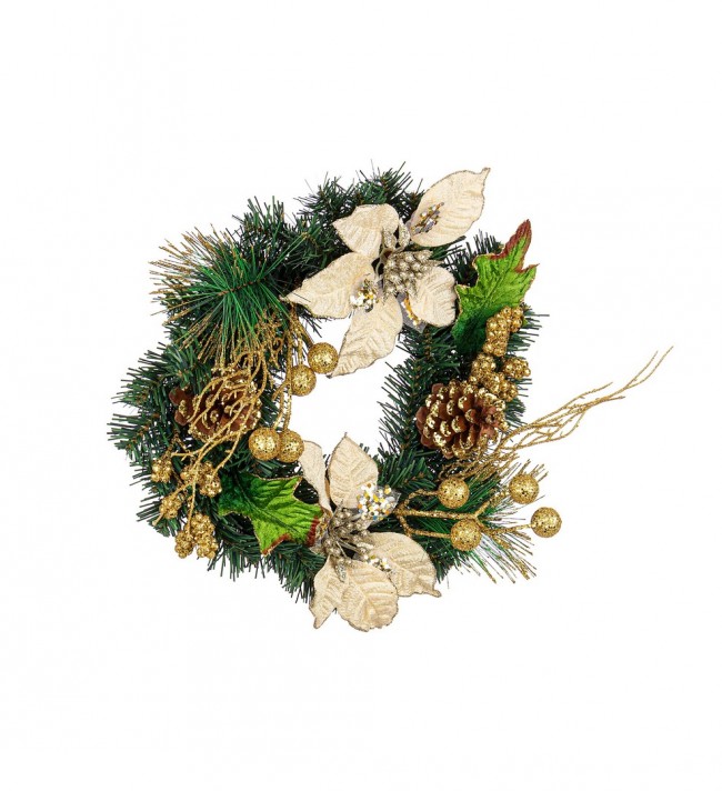 6x Corona Kyle Poinsettia Champagne D35