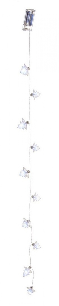 6x String 10 Led Pino Argento