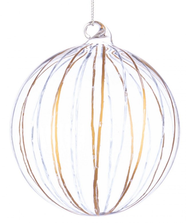 8x Sfera Vt Stripe Trasp Oro