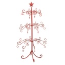 Albero Espositore Metallo C-Stella Rosso 58x58x105,5 cm