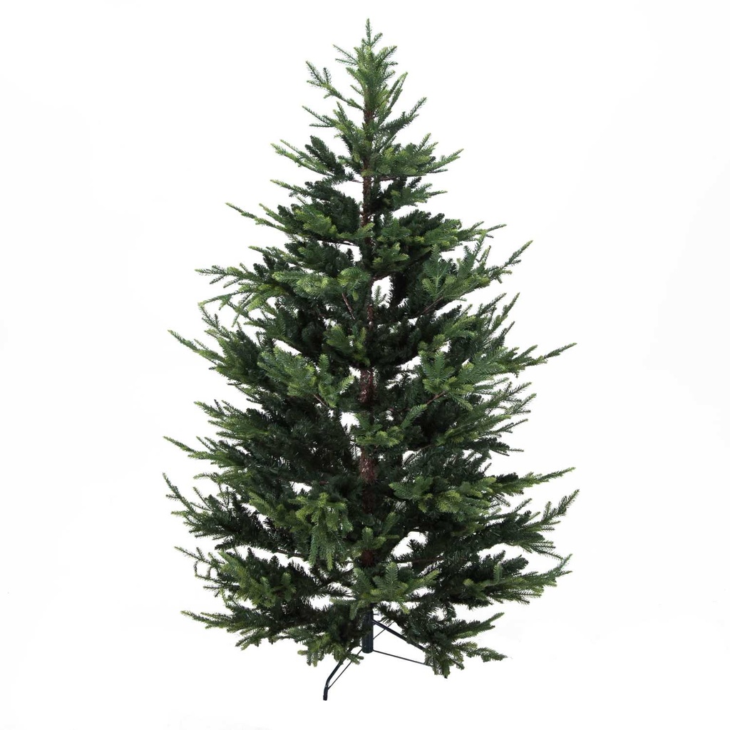 Albero decorativo verde con 2538 rami, ø142cm x 210cm