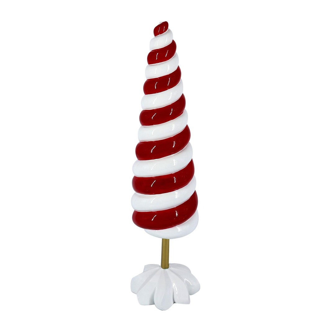 Albero Resina Bianco Rosso 10x34,3 cm