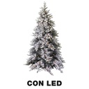Albero innevato con 1167 rami e 300 LED, verde, ø112cm x 210cm