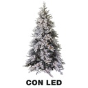 Albero innevato con 851 rami e 230 LED, verde, ø97h180 cm