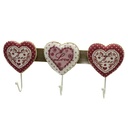 Appendino in legno rouge a 3 posti 41,5x19x4,5 cm