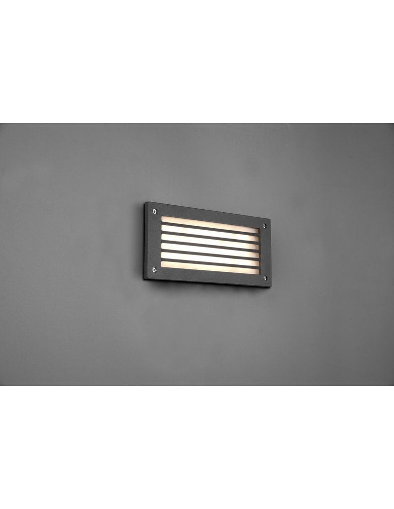 Applique LED Segnapasso Esterno Hardey Alluminio Antracite