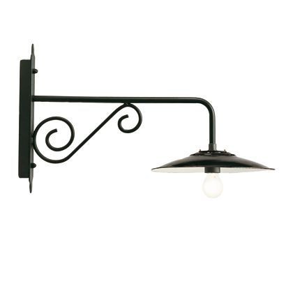 Applique Lunga Piccola in Grafite Antico