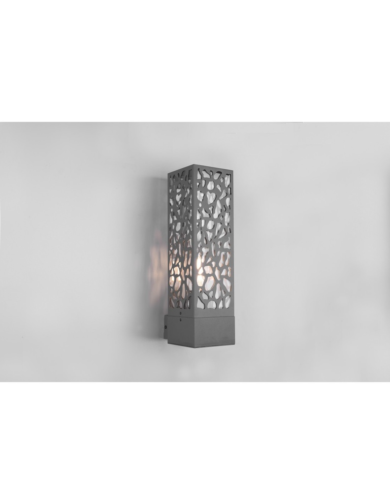 Applique Rettangolare Antracite IP44 per Esterno