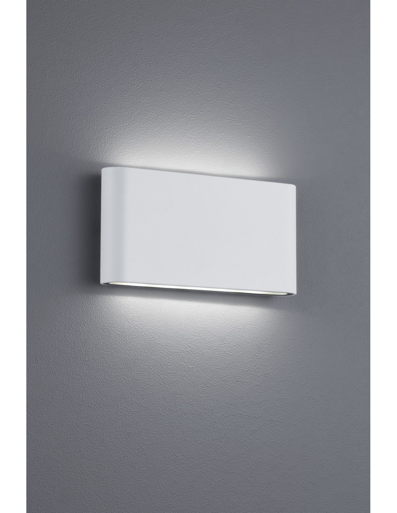 Applique Rettangolare Thames II Led Doppia Emissione IP54 Bianco L17 cm