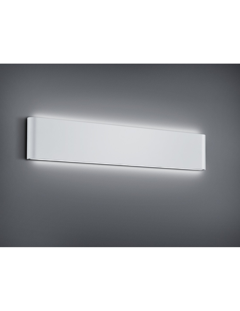 Applique Rettangolare Thames II Led Doppia Luce IP54 Bianco L46 cm
