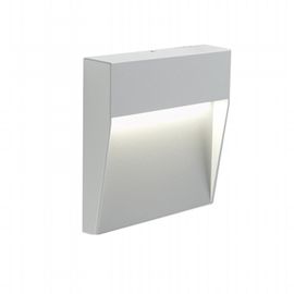 Applique quadrata in alluminio pressofuso con diffusore satinato - 3W, 361 lumen, luce calda bianco