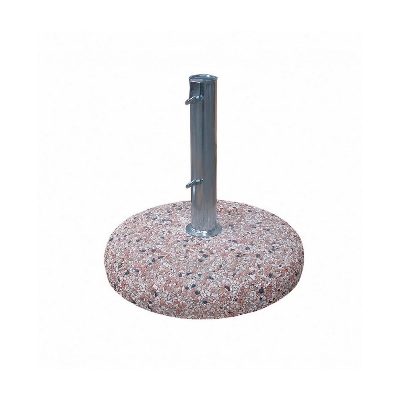 Base per Ombrellone in Cemento 35kg Tubo 50mm - Dimensioni 54cm x 34cm