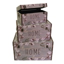 Baule ecopelle grigio rettangolare 59x36h33