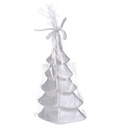 Candela albero argento cm8h22,5 in paraffina