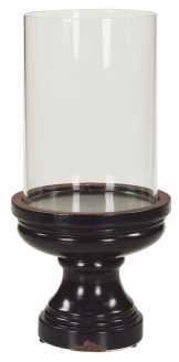 Candelabro Maxi Blu con Vetro Øcm. 22 h 43