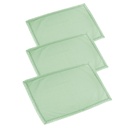Set di 3 Canovacci Amelie Verde Acqua 50x70 cm