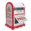 Cassetta Posta Metallo Rosso Bianco NBD-9063 cm20x22,5h33