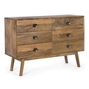 Cassettiera vintage  6 cassetti Sylvester 114x40x80h cm