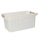 Cassetto Plastica Bianco Rettangolare 53x34h24,5 cm