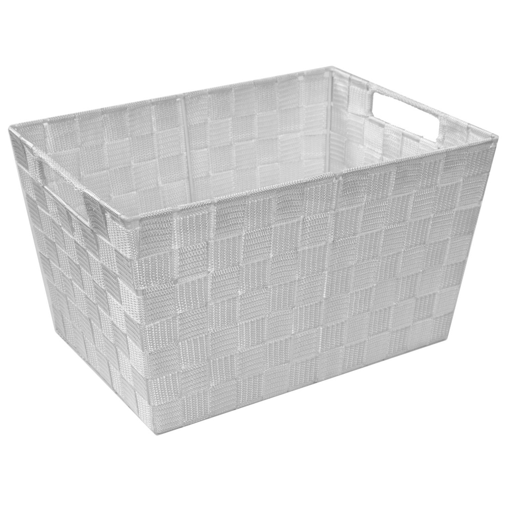 Cassetto in poliestere bianco 35x25x20 cm